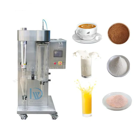 CE-Labor-Mini-Sprühtrocknungsmaschine, industrielle Kaffee-Milch-Ei-Pulver-Herstellungsmaschine