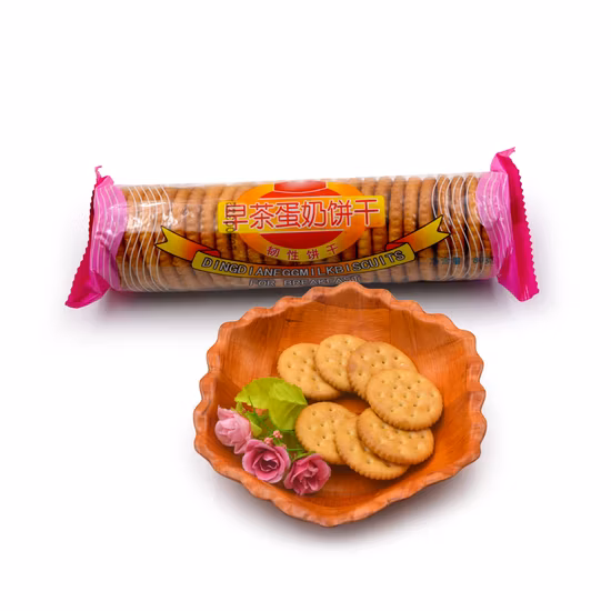 Runder Eier- und Milchkeks-Cracker „Happy Breakfast“.